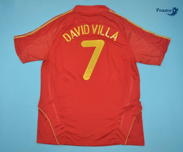 Classico Maglie Spagna Prima (7 David Villa) 2008