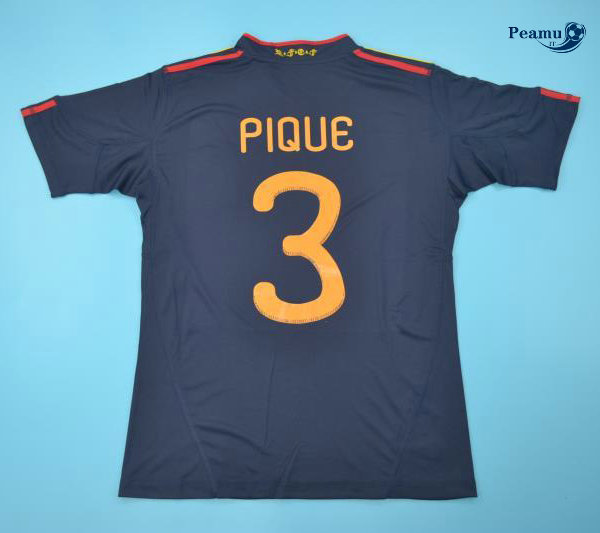 Classico Maglie Spagna Seconda (3 Piqque) Coppa Del Mondo 2010