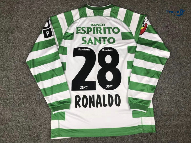 Classico Maglie Lisbon Prima Manica lunga (28 Ronaldo) 2003