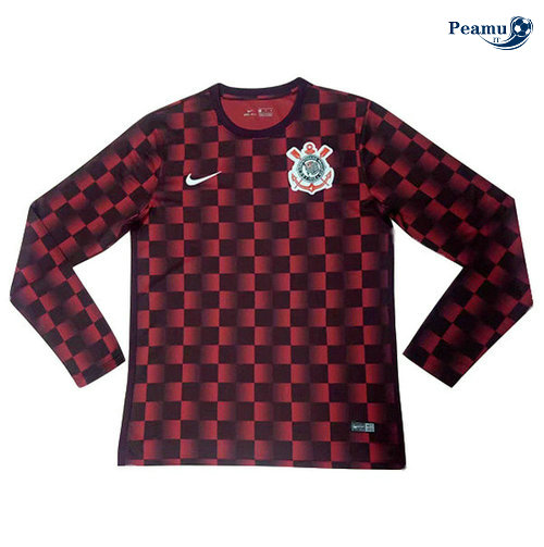Maglia Calcio Corinthians Training Manica lunga Rosso 2019-2020