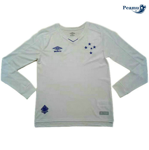Maglia Calcio Cruzeiro Seconda Manica lunga Bianco 2019-2020