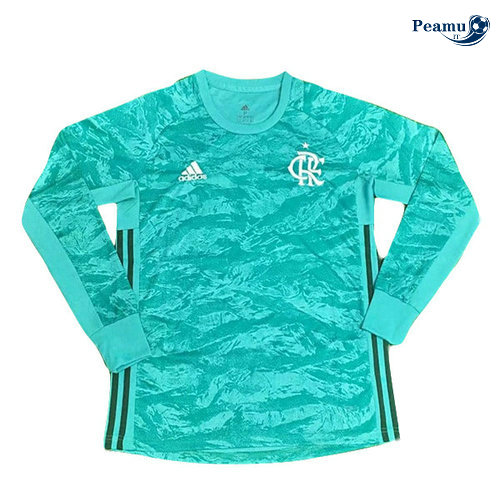 Maglia Calcio Flamengo Verde Manica lunga 2019-2020