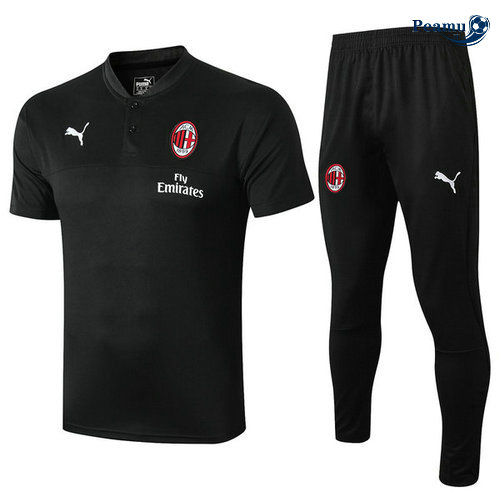 Kit Maglia Formazione AC Milan + Pantaloni Nero 2019-2020
