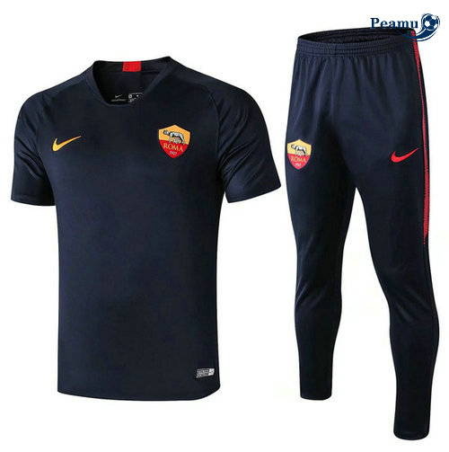 Kit Maglia Formazione AS Roma + Pantaloni Blu navy 2019-2020