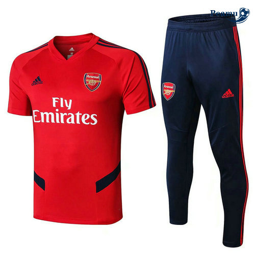 Kit Maglia Formazione Arsenal + Pantaloni Rosso/Blu navy 2019-2020