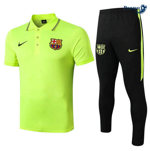 Kit Maglia Formazione POLO Barcellona + Pantaloni Verde 2019-2020