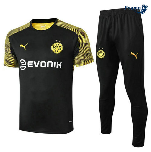 Kit Maglia Formazione Borussia Dortmund + Pantaloni Nero 2019-2020 M019