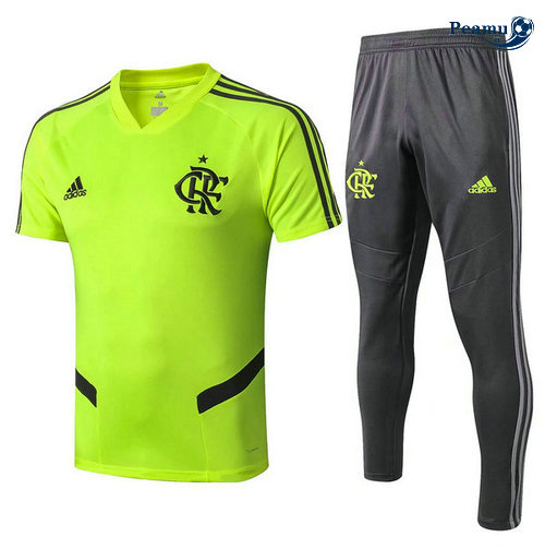Kit Maglia Formazione Flamengo + Pantaloni Verde/Nero 2019-2020
