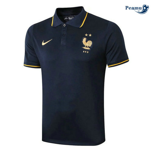 Kit Maglia Formazione POLO Francia + Pantaloni Blu navy