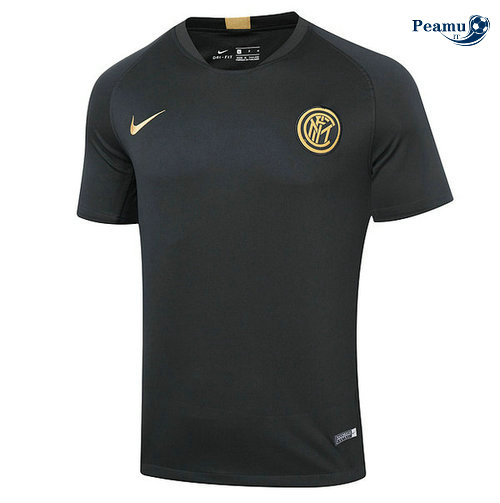 Kit Maglia Formazione Inter Milan + Pantaloni Nero 2019-2020 M020