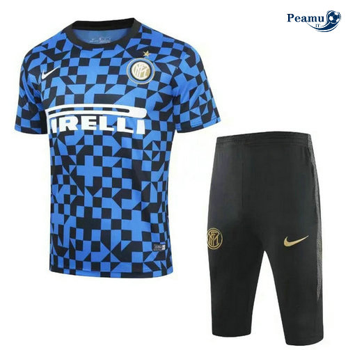 Kit Maglia Formazione Inter Milan + Pantaloni Azzurro/Nero 2019-2020