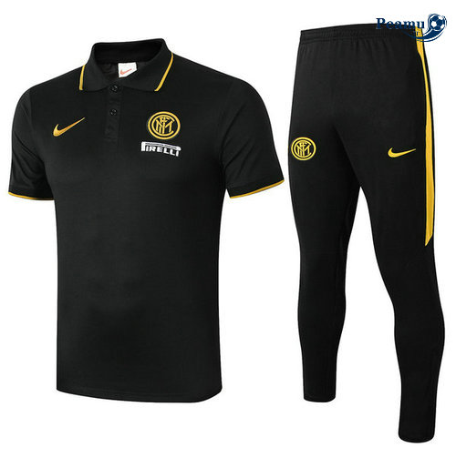 Kit Maglia Formazione POLO Inter Milan + Pantaloni Nero 2019-2020