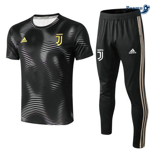 Kit Maglia Formazione Juventus + Pantaloni Nero barré 2019-2020