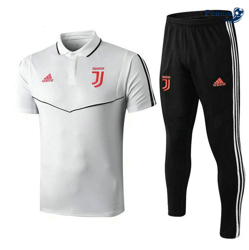 Kit Maglia Formazione POLO Juventus + Pantaloni Bianco/Nero 2019-2020