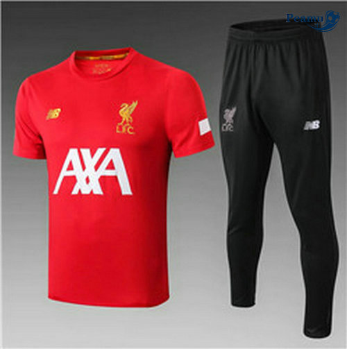Kit Maglia Formazione Liverpool + Pantaloni Rosso/Nero 2019-2020