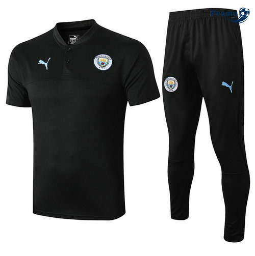 Kit Maglia Formazione Manchester City + Pantaloni Nero 2019-2020