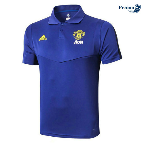Manchester United POLO Azzurro 2019-2020