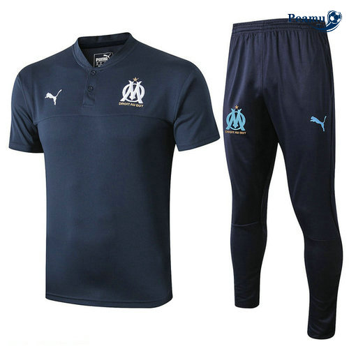 Kit Maglia Formazione Marsiglia + Pantaloni Blu navy 2019-2020 M040
