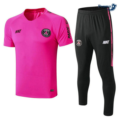 Kit Maglia Formazione PSG + Pantaloni Rosa/Nero 2019-2020