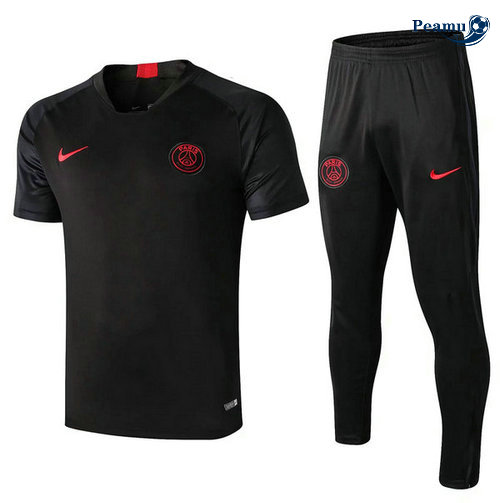 Kit Maglia Formazione PSG + Pantaloni Nero 2019-2020 M112