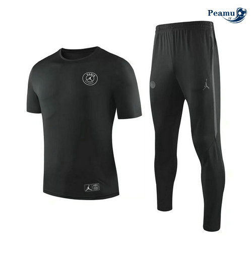 Kit Maglia Formazione PSG + Pantaloni Nero 2019-2020 M042