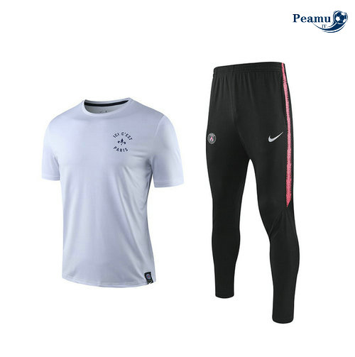 Kit Maglia Formazione PSG + Pantaloni Bianco/Nero 2019-2020