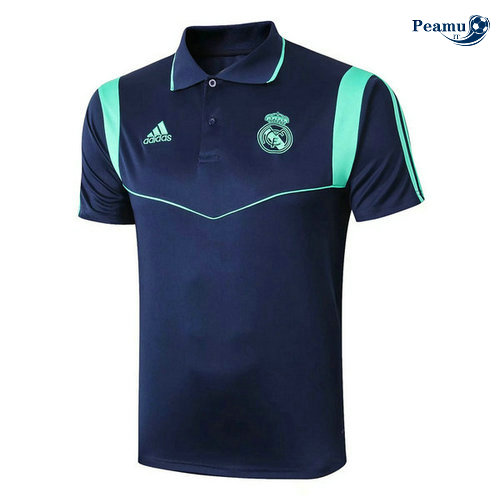 Maglia Formazione POLO Real Madrid + Pantaloni Blu navy 2019-2020