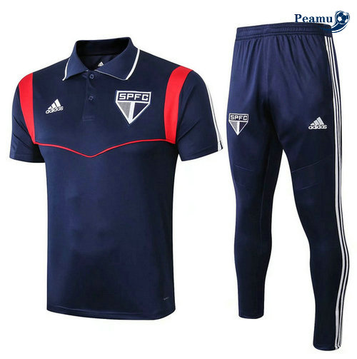 Kit Maglia Formazione Sao Paulo + Pantaloni Azzurro 2019-2020