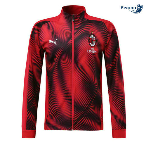 Giacca Calcio AC milan Rosso/Nero 2019-2020 M003