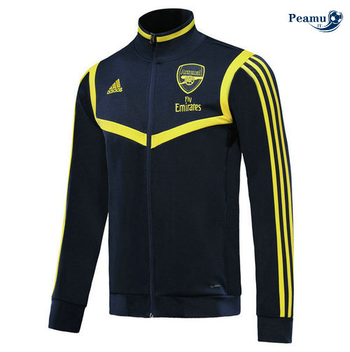 Giacca Calcio Arsenal Blu navy/Giallo 2019-2020 Collo Alto