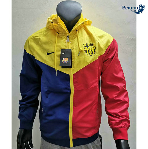 Giacca A Vento Barcellona Rosso/Azzurro/Giallo 2019-2020