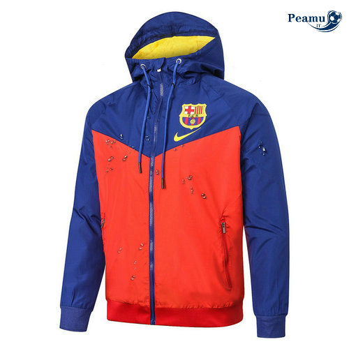 Giacca A Vento Barcellona Rosso/Azzurro 2019-2020