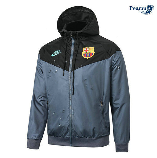 Giacca A Vento Barcellona GrigioNero 2019-2020