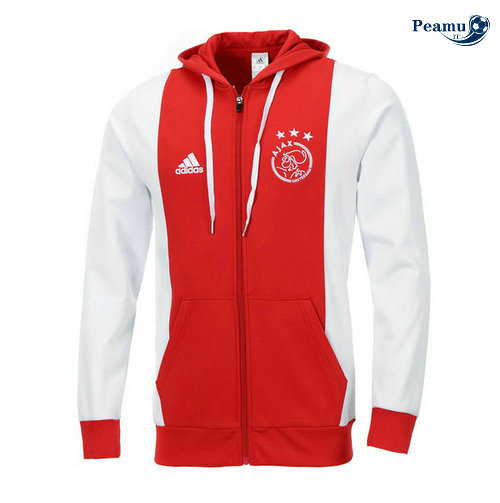 Giacca Con Cappuccio Bayern Monaco Rosso/Bianco 2019-2020