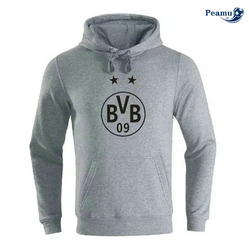 Giacca Con Cappuccio Borussia Dortmund Grigio 2019-2020