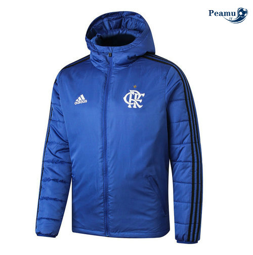 Giacca Con Cappuccio Piumino Calcio Flamengo Azzurro 2019-2020