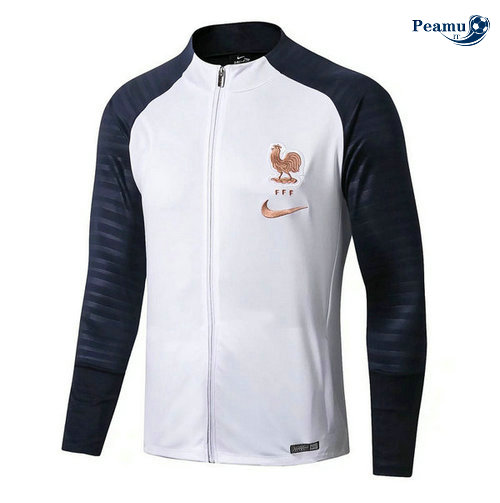Giacca Calcio Francia Bianco/Blu navy 2019-2020
