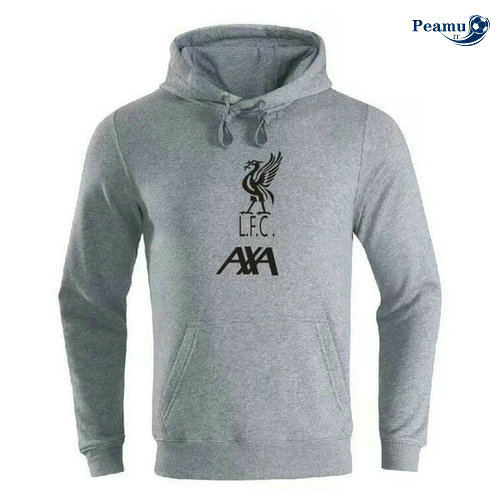 Giacca Con Cappuccio Grigio Liverpool 2019-2020