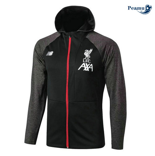Giacca Con Cappuccio Nero Liverpool 2019-2020