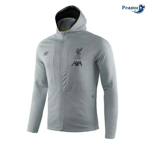Giacca Con Cappuccio Liverpool Grigio 2019-2020