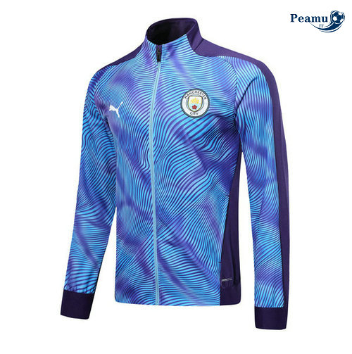 Giacca Calcio Manchester City Porpora/Azzurro 2019-2020