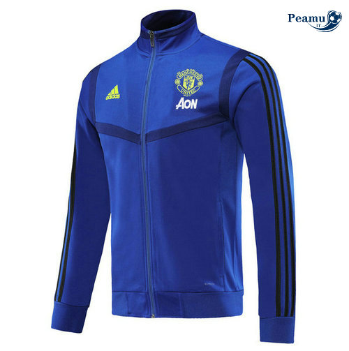 Giacca Calcio Manchester United Azzurro 2019-2020