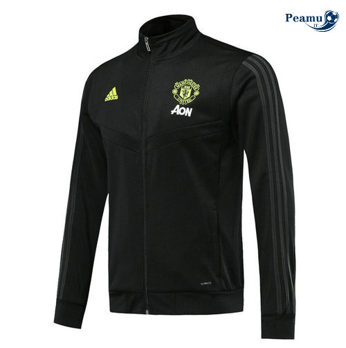 Giacca Calcio Manchester United Nero/Giallo 2019-2020