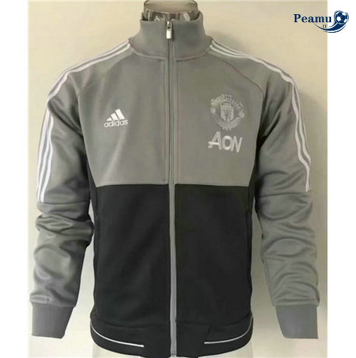 Giacca Calcio Manchester United Nero/Grigio 2019-2020