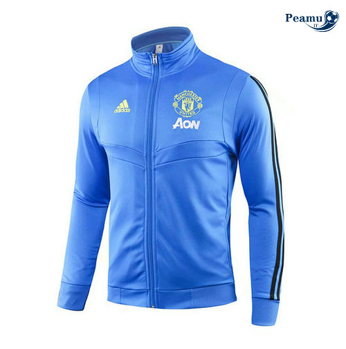 Giacca Calcio Manchester United Azzurro/Nero 2019-2020