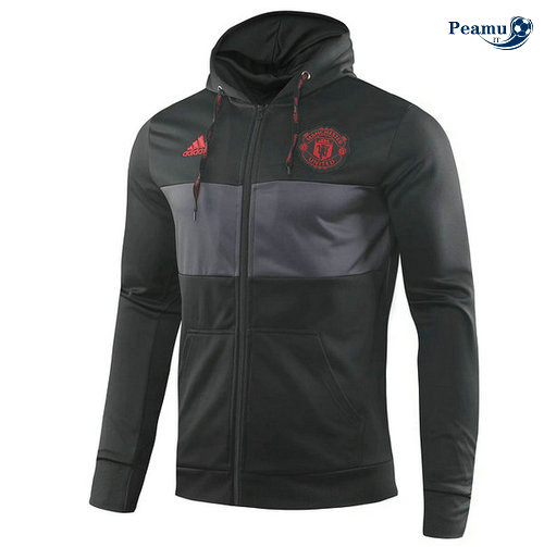 Giacca Con Cappuccio Manchester United Nero 2019-2020