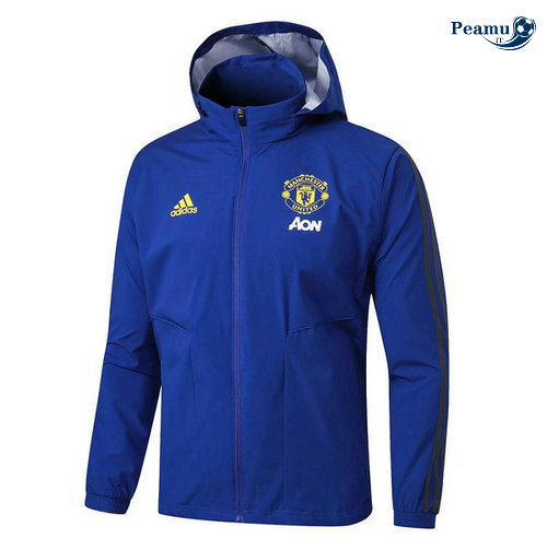 Giacca A Vento Manchester United Azzurro/Nero 2019-2020