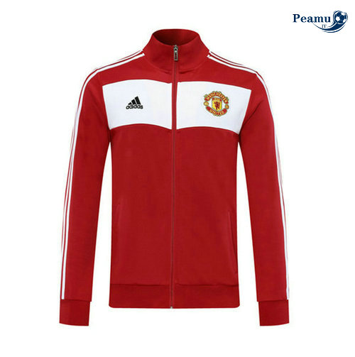 Giacca Calcio Manchester United Rosso/Bianco/Nero 2020-2021