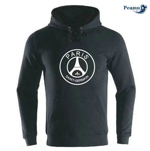 Giacca Con Cappuccio Calcio PSG Nero 2019-2020 M004