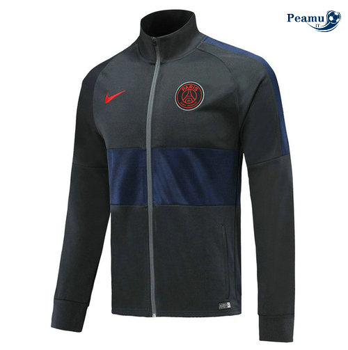 Giacca Calcio PSG Nero/Blu navy 2019-2020 Collo Alto